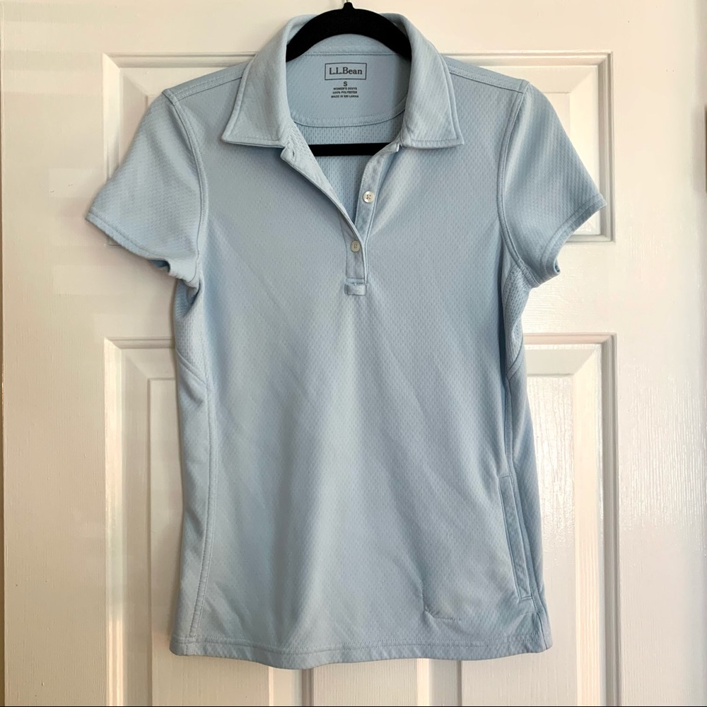 L.L. Bean Women’s S Polo Top Button Up